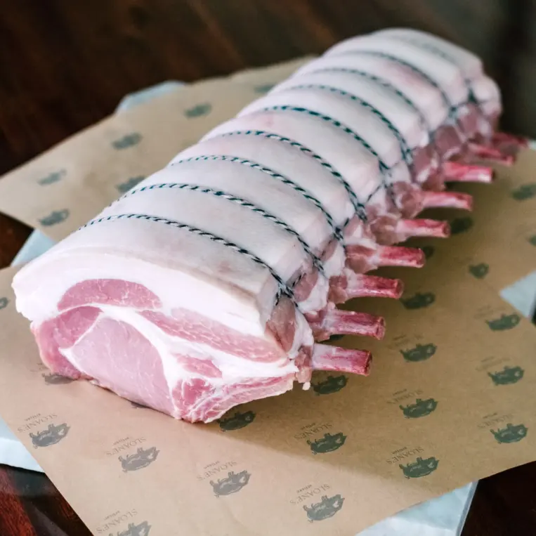หมูสันนอกติดกระดูก (ยกก้อน )