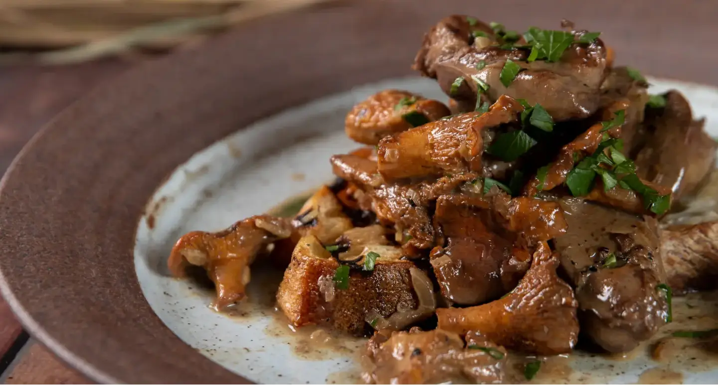 Chicken Liver and Mushrooms on Toast