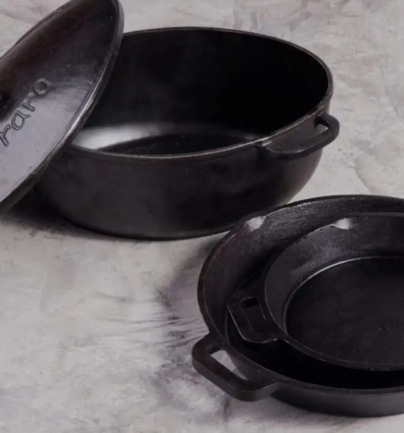 image shows raro cast iron cookware